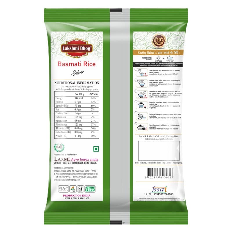 LB Silverbasmati Back